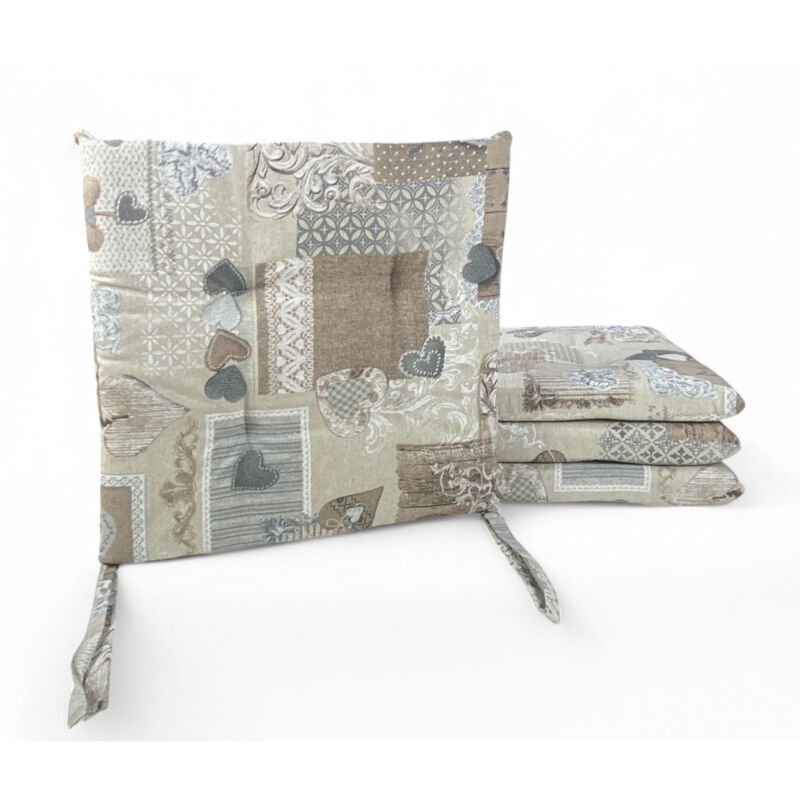 HOUSSE DE CHAISE Soft TYROLEAN Heart MARGOT Beige HOUSSE DE CHAISE Soft TYROLEAN Heart MARGOT Beige