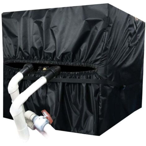Housse de chauffage de piscine, tissu Oxford 420D, anti-poussière et imperméable, pour pompe à chaleur de piscine, 86,4 x 78,7 x 101,6 cm