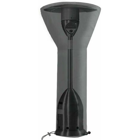 Housse de chauffage de terrasse - 420D Oxford Housse de chauffage de terrasse à gaz étanche avec sangles pour chauffage vertical extérieur 240 x 84 x 48 cm
