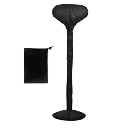 Housse de Chauffage de Terrasse, Extérieur étanche 210D Recouvert d'argent pour Chauffage Extérieur Réflecteur de Mise au Point Chauffage Rond avec Sac de Rangement (1)