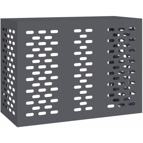 Housse de climatiseur Anthracite 110 x 50 x 80 cm Acier CFW45120