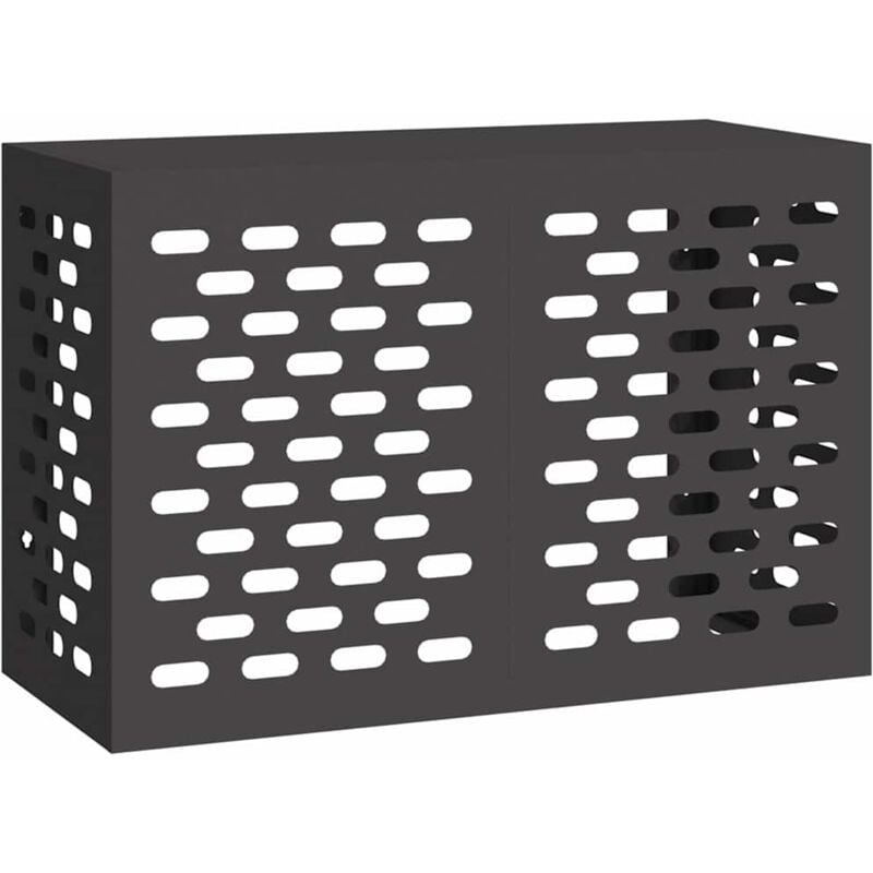 Housse de clim' noire 90x40x60 cm en acier Vidaxl