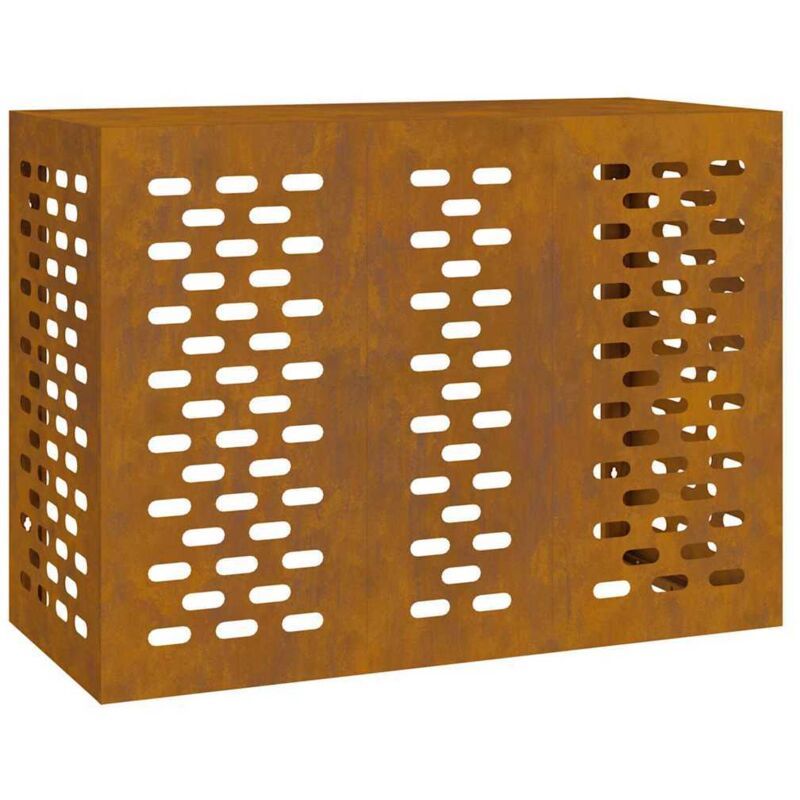 Couvercle de climatiseur 110x50x80 cm en acier résistant aux intempéries Vidaxl