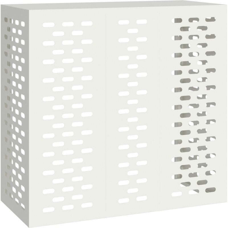 Housse de climatiseur blanche 110x50x105 cm Vidaxl