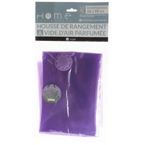 Housse de compression à vide d'air parfumée lavande 68x98 cm  80158/1 pour Aspirateur