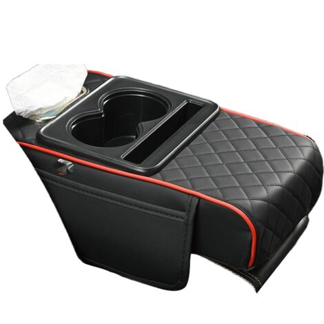 Housse de console centrale, accoudoir de console centrale,Tasse d'accoudoir de voiture et support de téléphone - Coussin de protection multifonctionnel, accessoires d'intérieur de voiture pour boîte