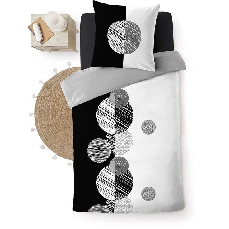 Housse de couette + 1 taie 140 x 200 cm Boule de stormi