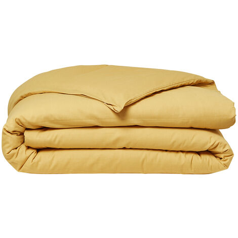 Housse de couette 100% coton 240x220 cm ESSENTIAL beige Ocre