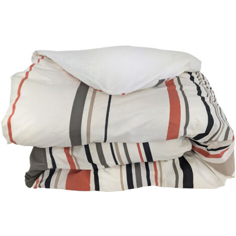 Housse de couette 100% coton HUGO 260x240 cm