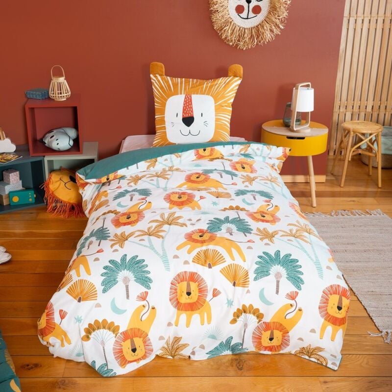 Housse de couette 140x200 + 1 taie Grou microfibre