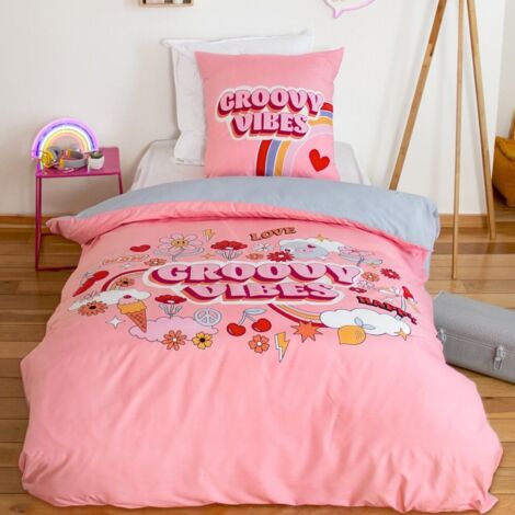 Housse de couette 140x200 + 1 taie VIBES