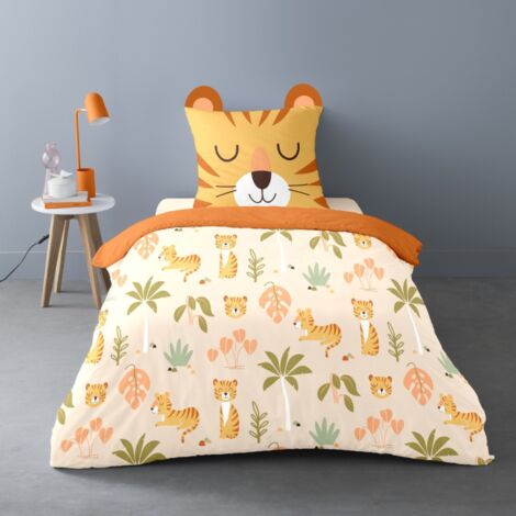 Housse de couette 140x200 César + 1 taie 100% coton