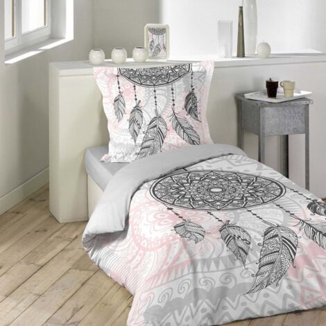 Housse de couette 140x200 Namaste + 1 taie 100% coton