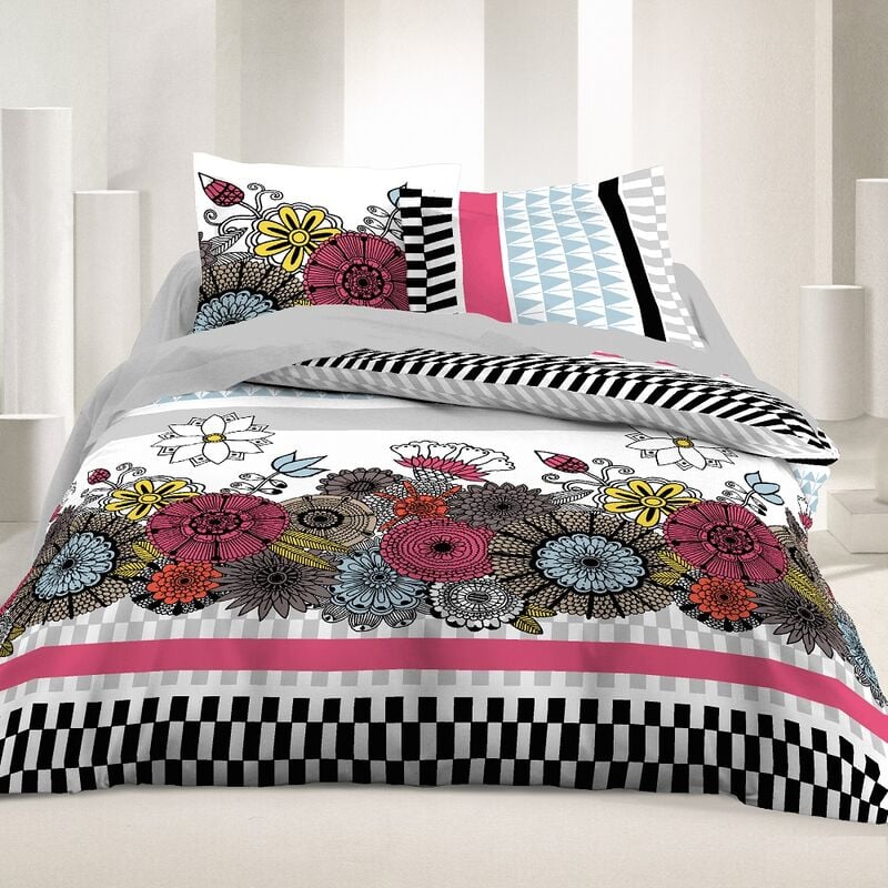 Maison&marques - Housse de couette 2 places 220 x 240 cm coton 42 Fils - Egual
