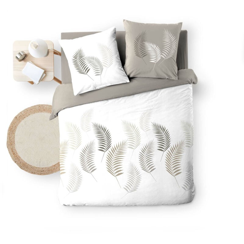 Parure 3 p. 200 x 200 cm imprime 57 fils allover goyave