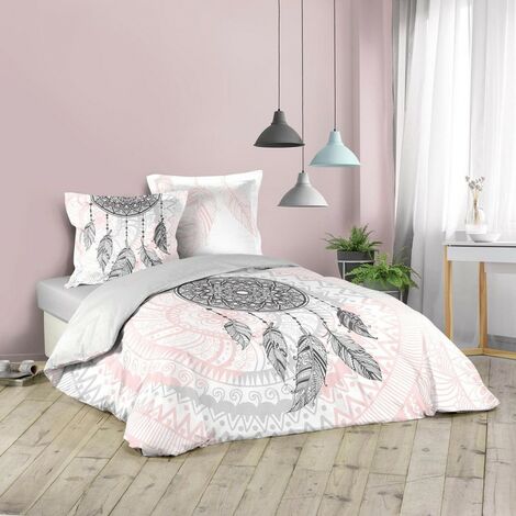 Housse de couette 200x200 + 2 taies Namaste coton
