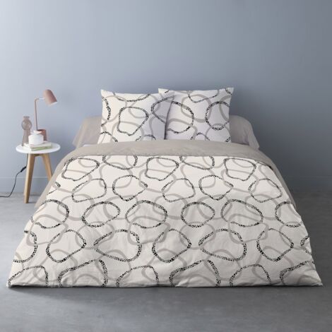 Housse de couette 200x200 Roanne + 2 taies