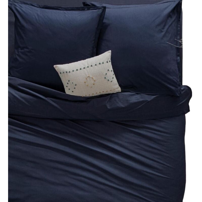 1001kdo - Housse de couette 220 x 240 cm uni couleur moderne encre