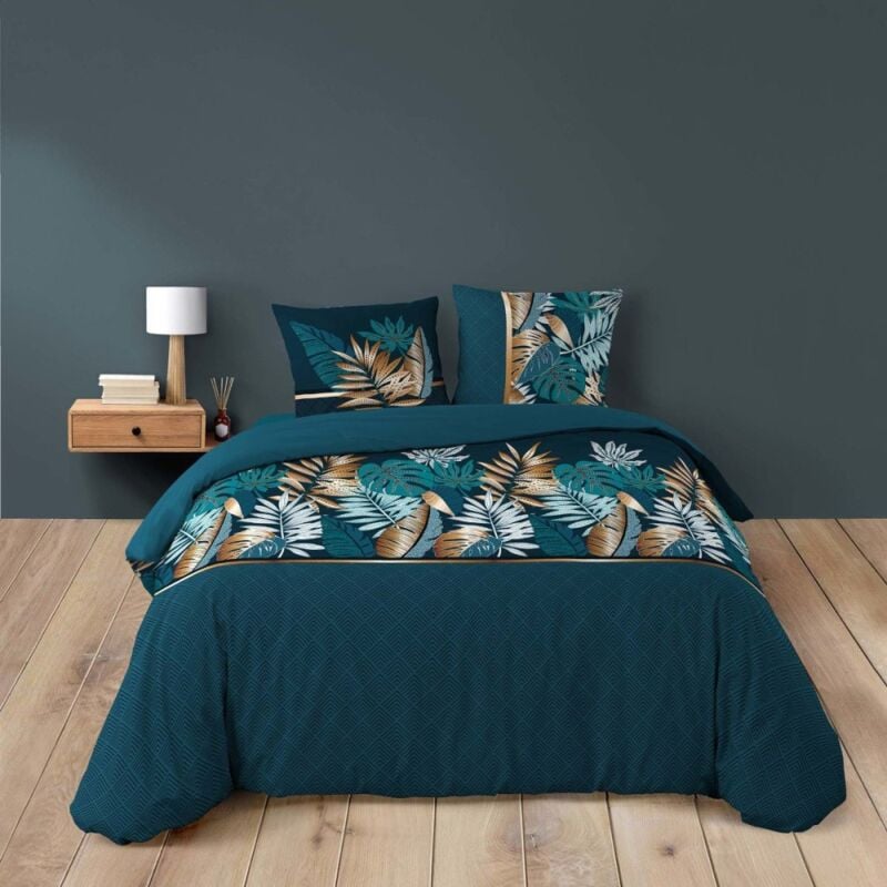 Douceur D'intérieur - Housse de couette 240x220cm + 2 taies alianor 100% coton
