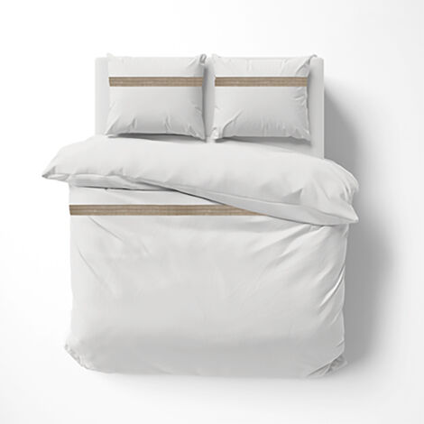 Housse de couette 240 x 220 cm + 2 taies – 95% coton 5% lin – Laly lin