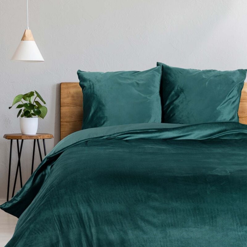Douceur D'intérieur - Parure de lit en satin Velina, 240 x 220 cm