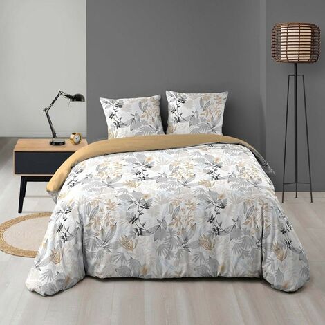 Drap housse flanelle 100% coton 160 x 200 cm CANDICE coloris Sable -  Cdiscount Maison