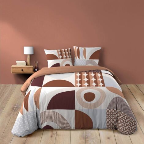 Housse de couette 240x220 + 2 taies GEMMA 100% coton