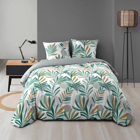 Housse de couette 240x220 + 2 taies LOUNA microfibre