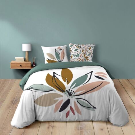 Housse de couette 240x220 + 2 taies OCTAVIA 100% coton