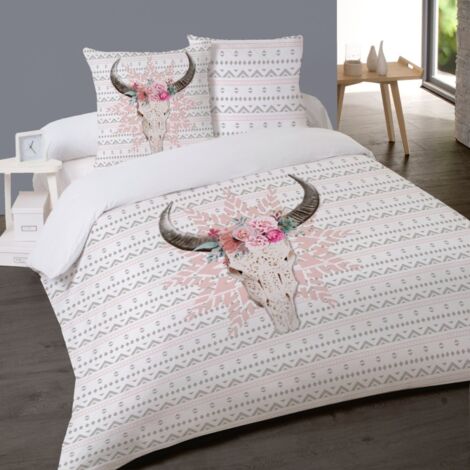 Housse de couette 240x220 BUFFELA BELLA + 2 taies 100% coton