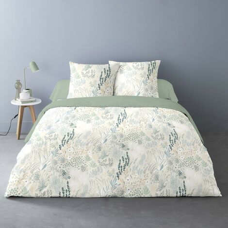 Housse de couette 240x220 Epicéa + 2 taies polycoton