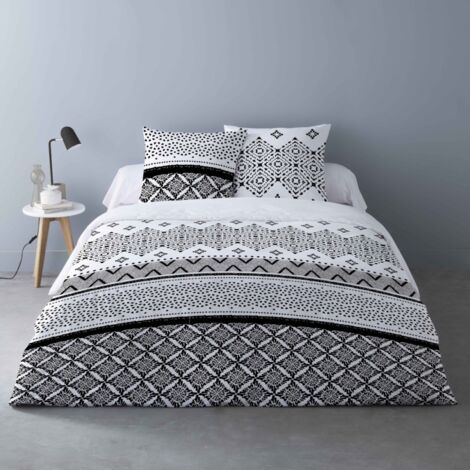 Housse de couette 240x220 GISELE + 2 taies 100% coton