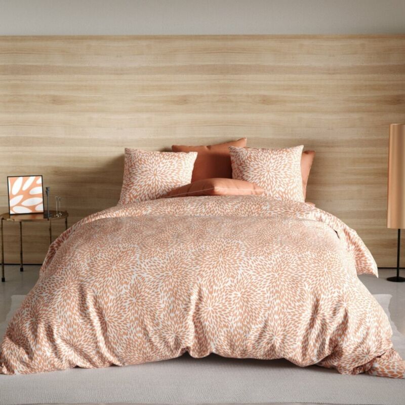 Atelier Du Coton - Housse de couette 240x220 lantana + 2 taies microfibre