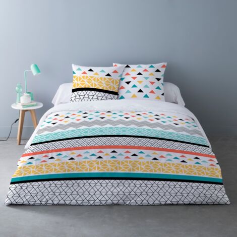 Housse de couette 240x220 LOU + 2 taies 100% coton