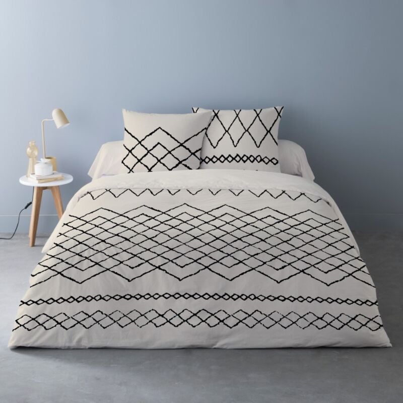 Dourev - Housse de couette 240x220 mehdi + 2 taies 100% coton