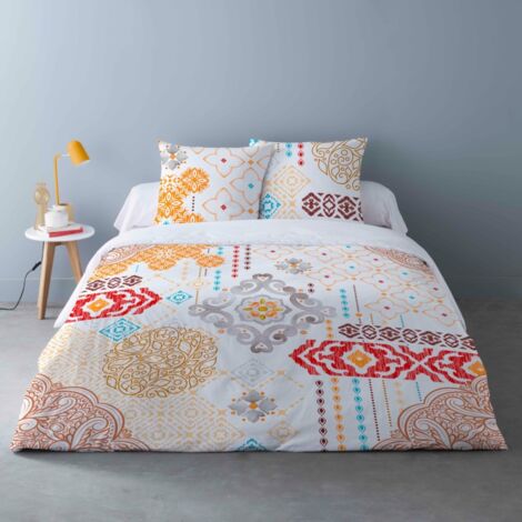 Housse de couette 240x220 MELOS + 2 taies coton 42 fils