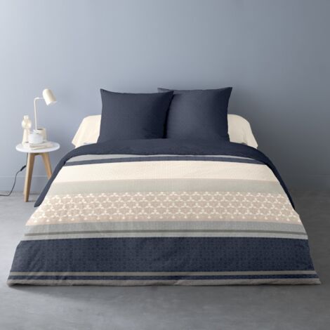 Housse de couette 240x220 NOA + 2 taies matière Polaire