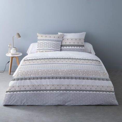 Housse de couette 240x220 OLGA + 2 taies 100% coton
