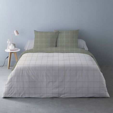 Housse de couette 240x220 Régis vert + 2 taies