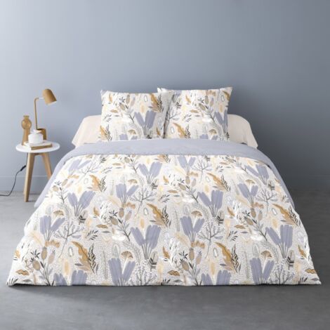 Housse de couette 240x220 RIKA + 2 taies matière Polaire