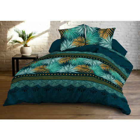 Housse de couette 240x260 + 2 taies - Microfibre - Paraiso
