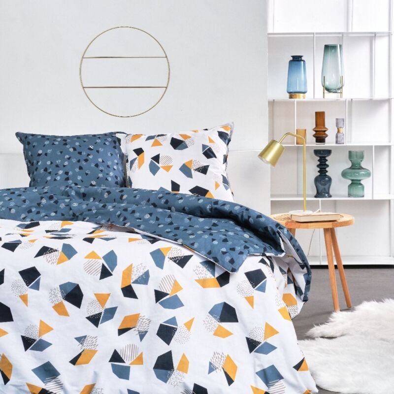 Today - Housse de couette 240x260 Sunshine 11.21 + 2 taies 100% coton 57 fils
