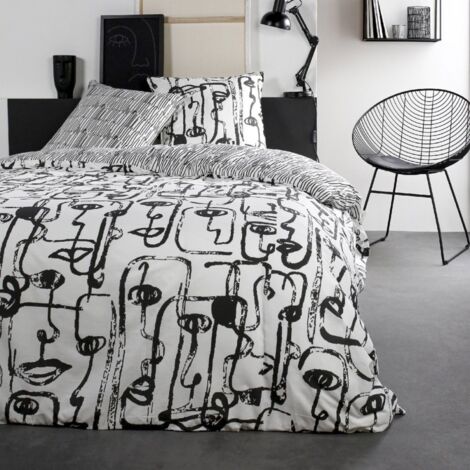 Housse de couette 140x200 Love Celia + taie polycoton