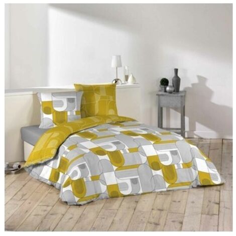 Housse de couette 260 x 240 cm microfibre imprimee Sotchi