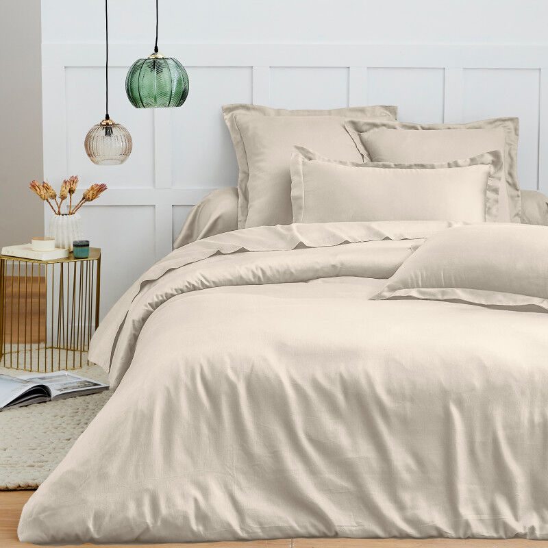 Housse de couette 260 x 240 cm pour lit 2 places King Size – 100% coton – Tissage 57 fils/cm² – Certifiée Oeko-Tex®
