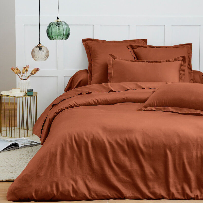 Housse de couette 260 x 240 cm "Prémium" pour lit 2 places King Size - Prémium Paprika Housse de couette 260 x 240 cm "Prémium" pour lit 2 places King Size - Prémium Paprika