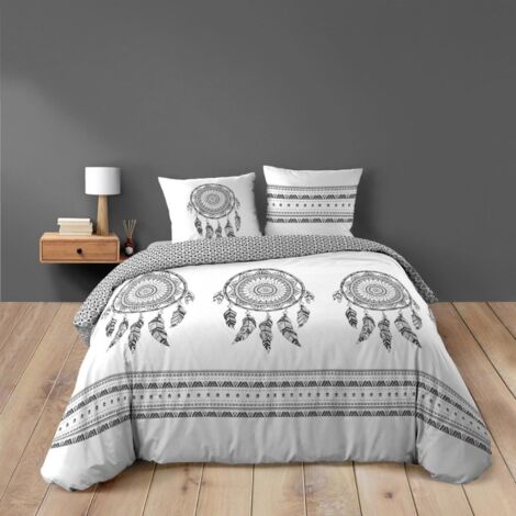 Housse de couette 260x240 + 2 taies INDIAN DREAM 100% coton