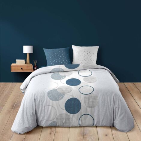 Housse de couette 260x240 + 2 taies Voie lactée coton