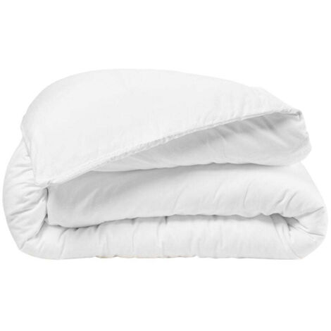 Housse de couette 260x240 cm MADURA - Blanc - CELIANE