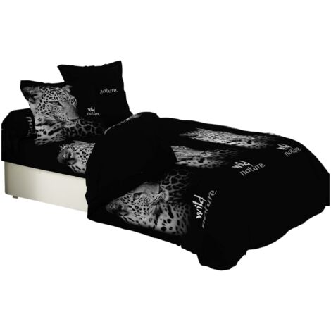 Housse de couette 6 pieces wild Leopard 240x260cm
